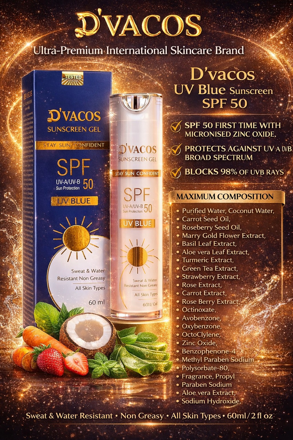 UV Blue sunscreen Spf 50